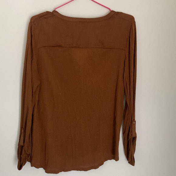 Lucky Brand Brown two tone fabric shirt - Picture 8 of 11